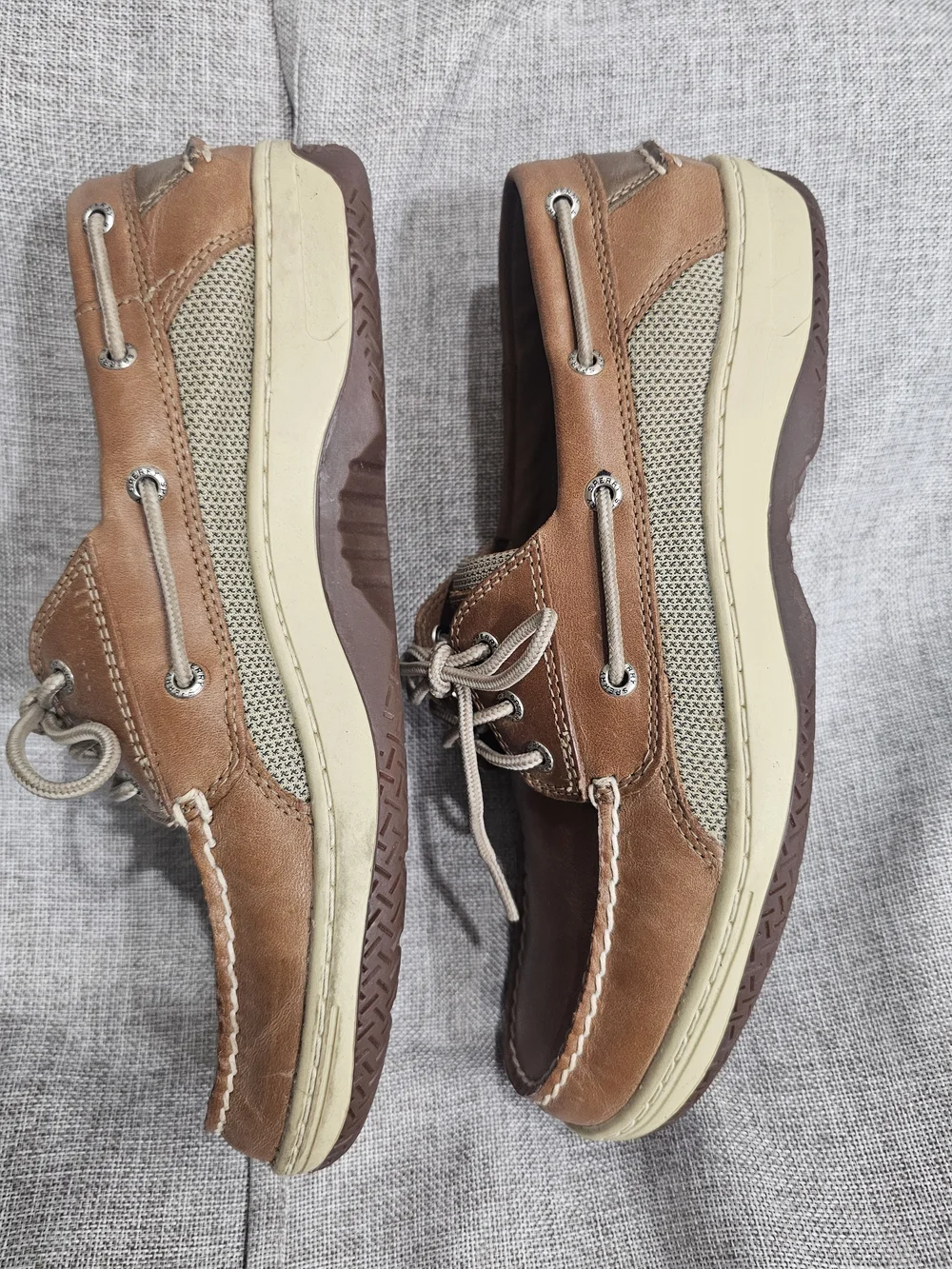 Sperry Men's Brown Leather Two-Eye Boat Shoes